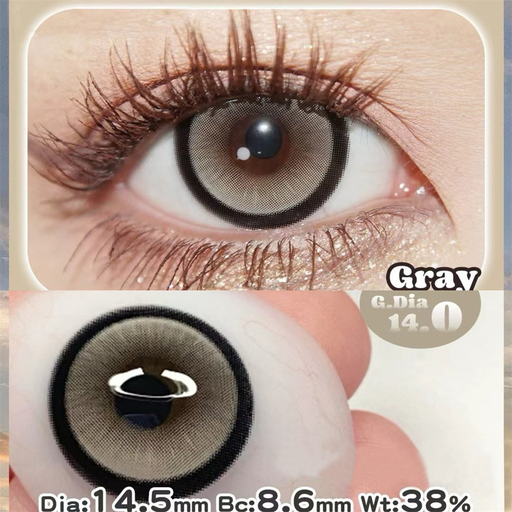 Morningcon Bingo Colored Contact Lenses For Eyes Half Yearly 2pcs