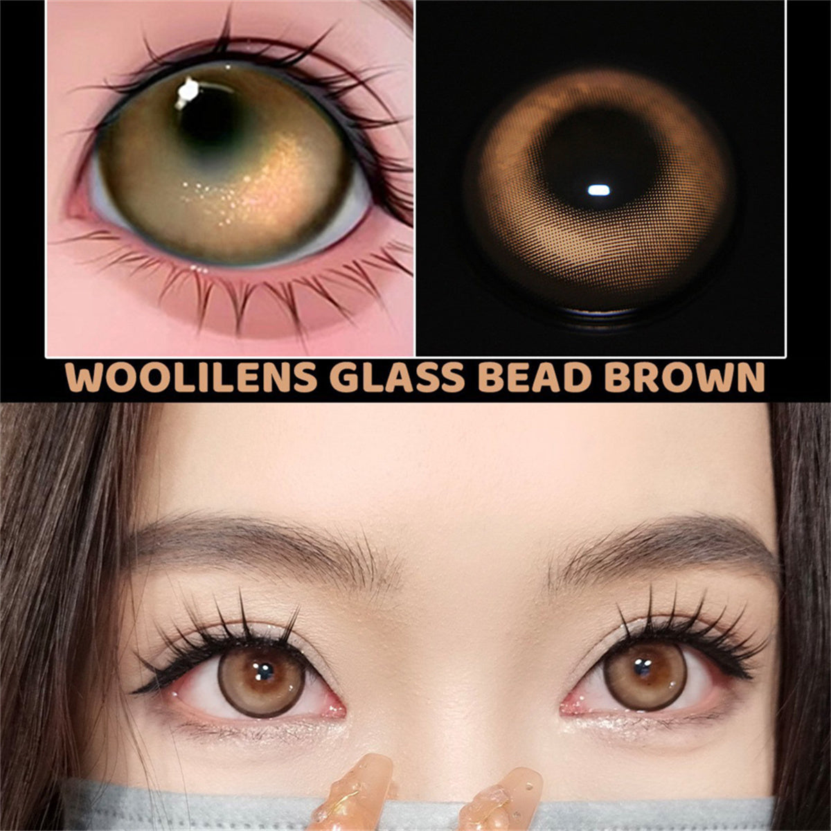 Morningcon Bibab Colored Contact Lenses For Eyes Half Yearly 2pcs