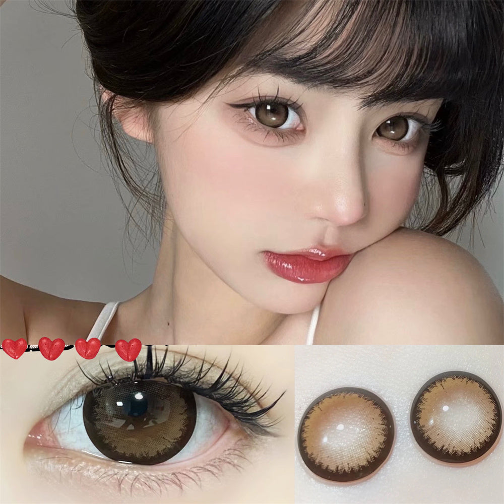 Morningcon Black currant blue Colored Contact Lenses For Eyes Half Yearly 2pcs