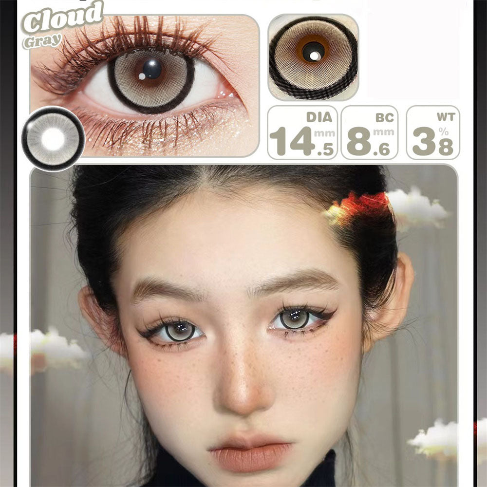 Morningcon Bingo Colored Contact Lenses For Eyes Half Yearly 2pcs