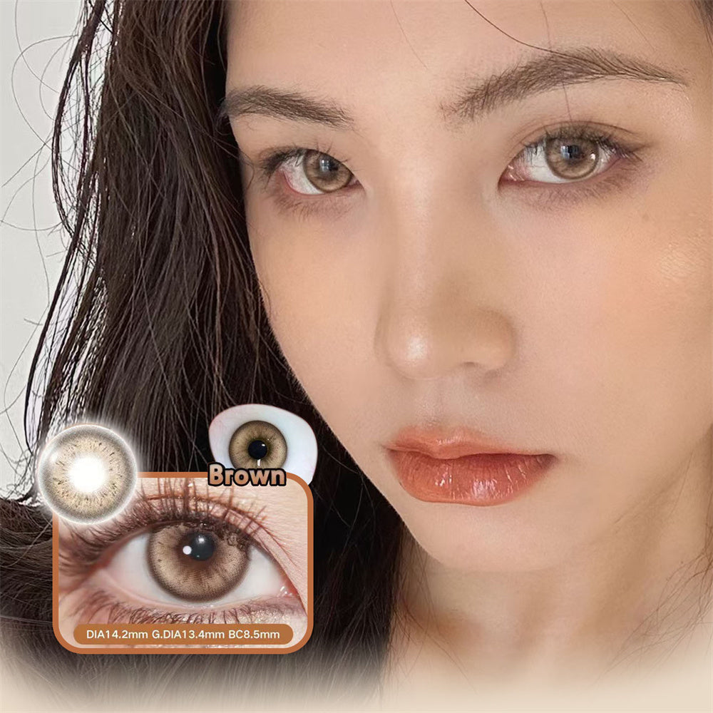 Morningcon Atlanta Blue Colored Contact Lenses For Eyes Half Yearly 2pcs