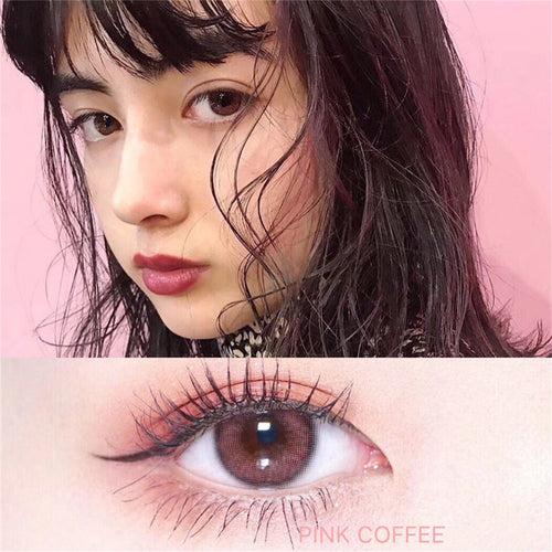 Morningcon Amber Brown Colored Contact Lenses For Eyes Half Yearly 2pcs