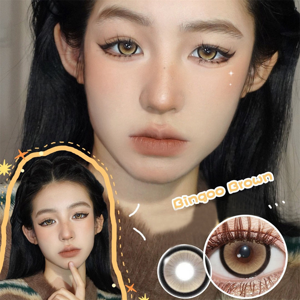 Morningcon Bingo Colored Contact Lenses For Eyes Half Yearly 2pcs