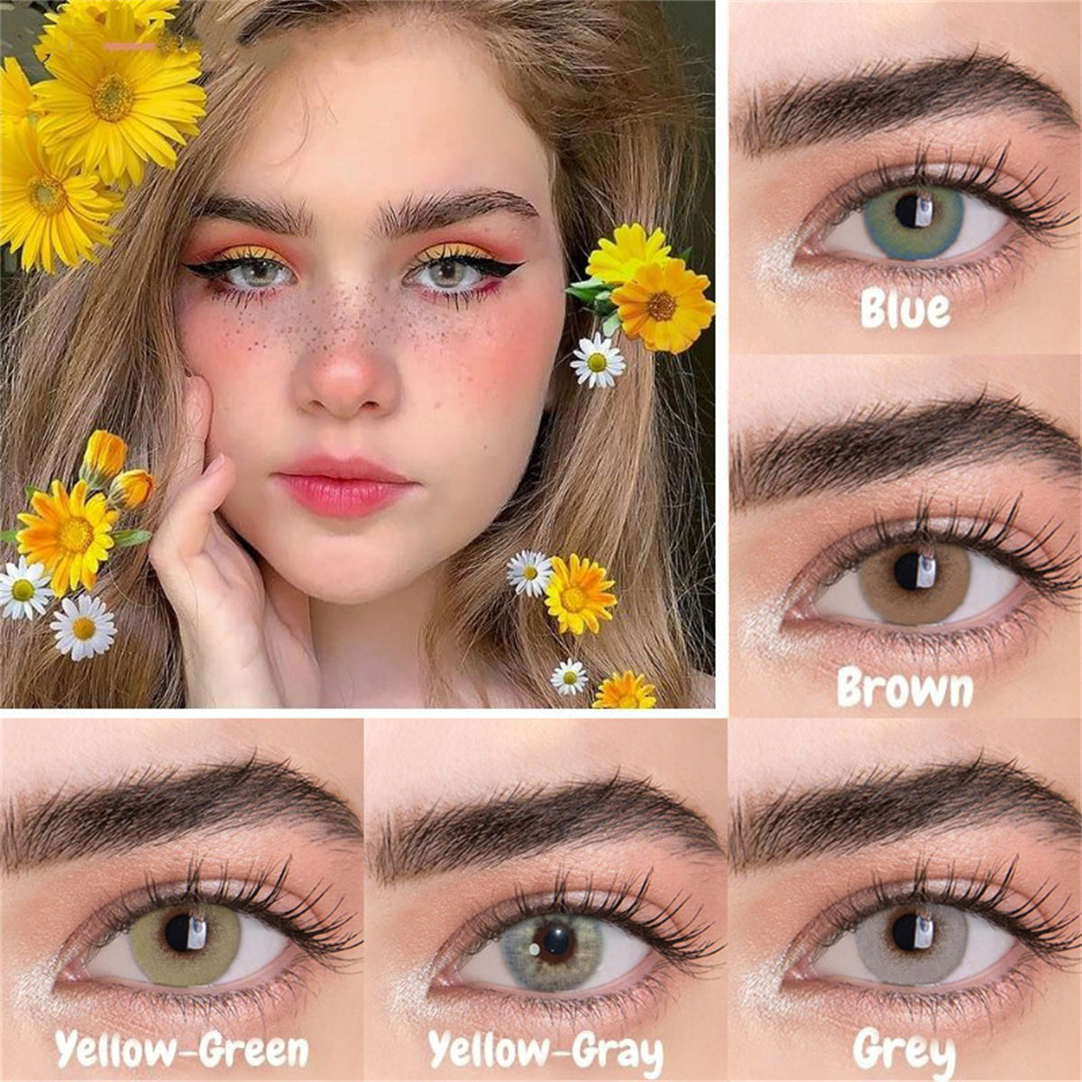 Morningcon Aurora Colored Contact Lenses For Eyes Half Yearly