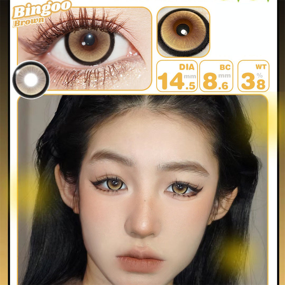 Morningcon Bingo Colored Contact Lenses For Eyes Half Yearly 2pcs