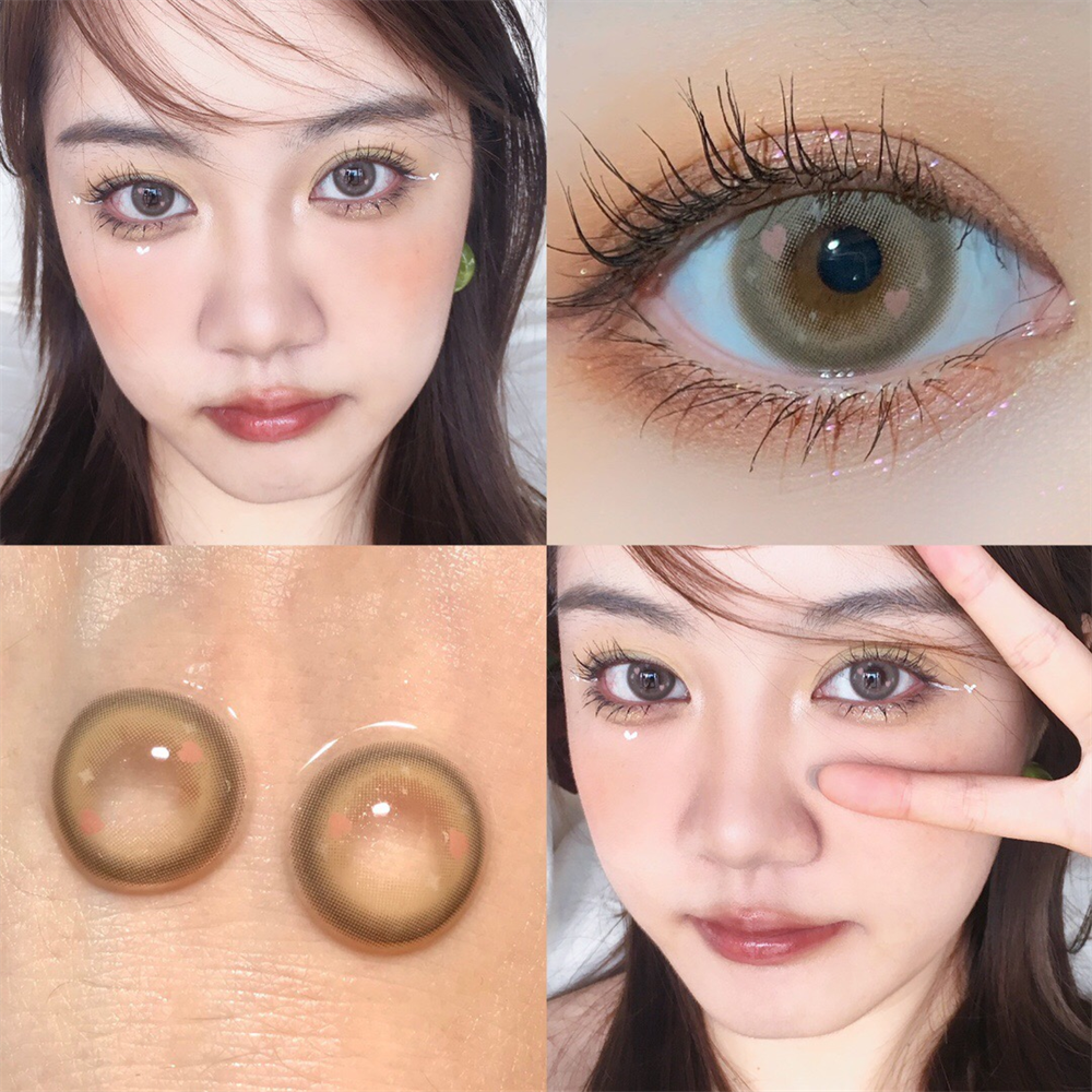 Morningcon Bit Colored Contact Lenses For Eyes Half Yearly 2pcs