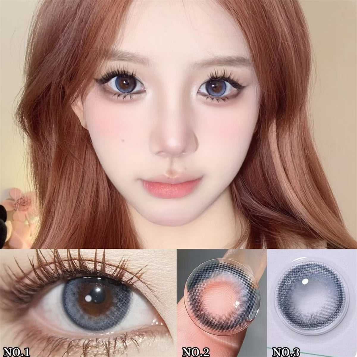 Morningcon Basque Colored Contact Lenses For Eyes Half Yearly 2pcs