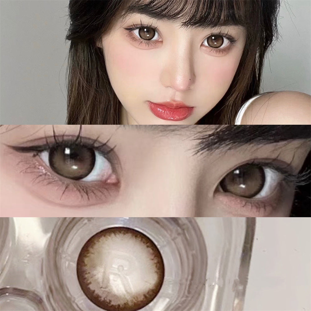 Morningcon Black currant blue Colored Contact Lenses For Eyes Half Yearly 2pcs