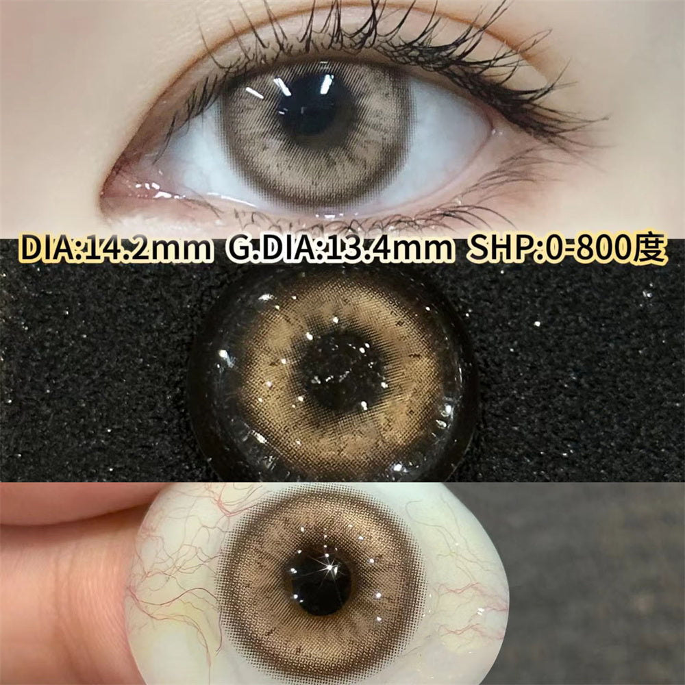 Morningcon Atlanta Blue Colored Contact Lenses For Eyes Half Yearly 2pcs