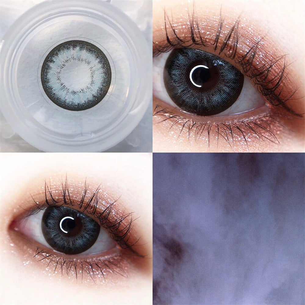 Morningcon black goat Colored Contact Lenses For Eyes Half Yearly 2pcs