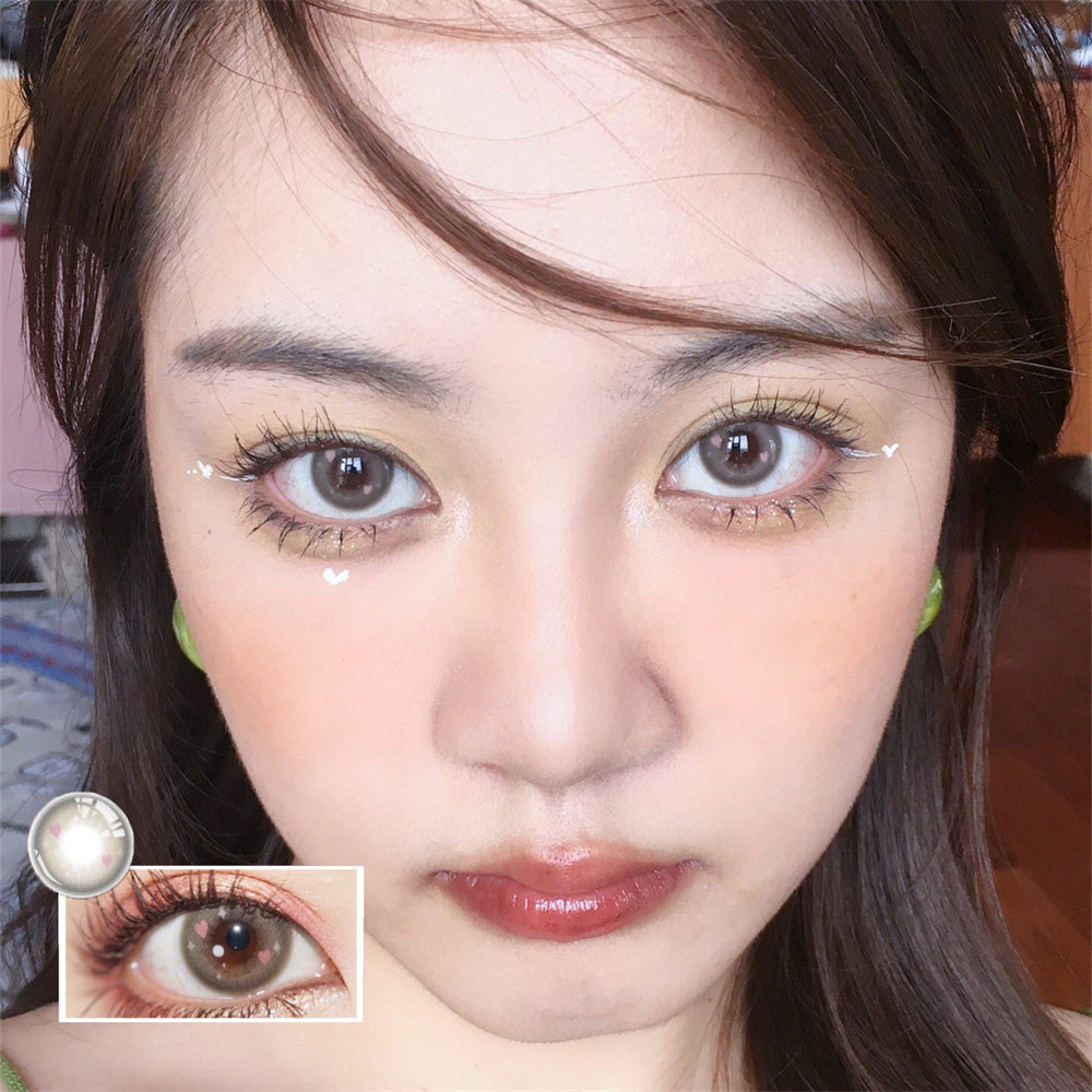 Morningcon Bit Colored Contact Lenses For Eyes Half Yearly 2pcs
