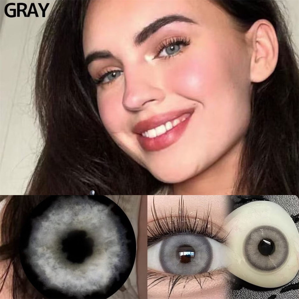 Morningcon Ash in the clouds Colored Contact Lenses For Eyes Half Yearly 2pcs