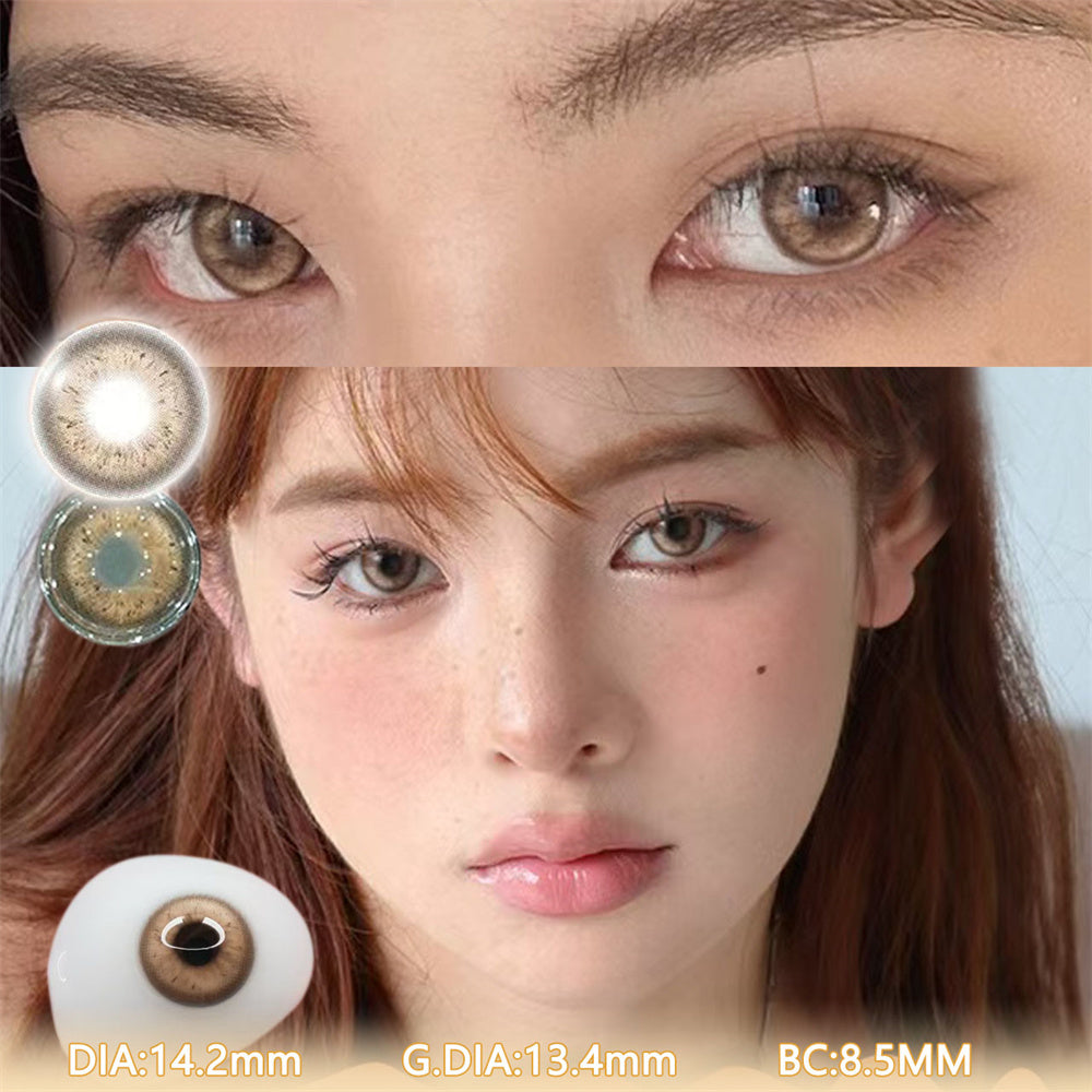 Morningcon Atlanta Blue Colored Contact Lenses For Eyes Half Yearly 2pcs