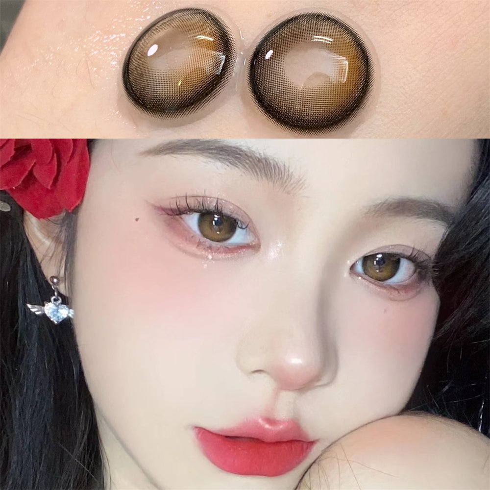 Morningcon Black and the future Colored Contact Lenses For Eyes Half Yearly 2pcs