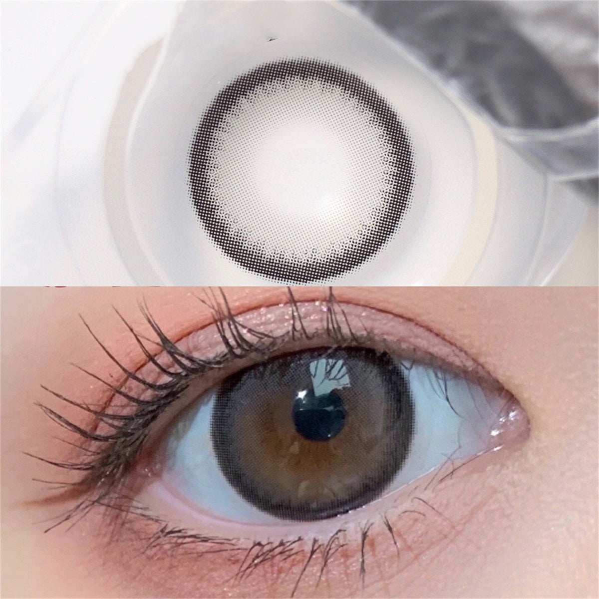 Morningcon Black walnut Colored Contact Lenses For Eyes Half Yearly 2pcs