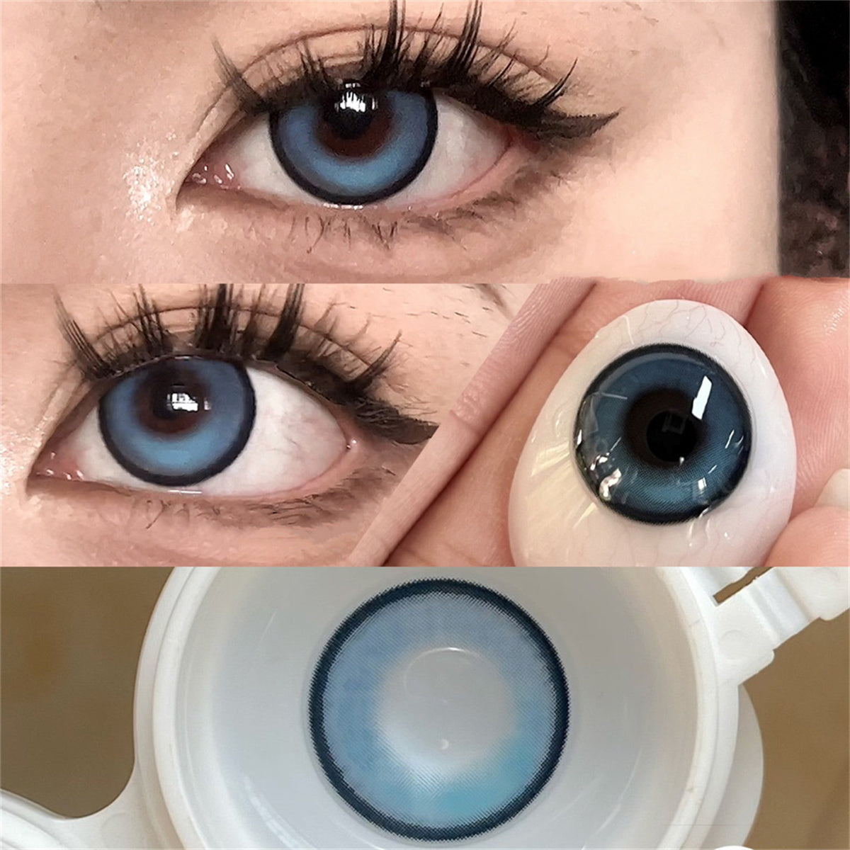 Morningcon Bibab Colored Contact Lenses For Eyes Half Yearly 2pcs