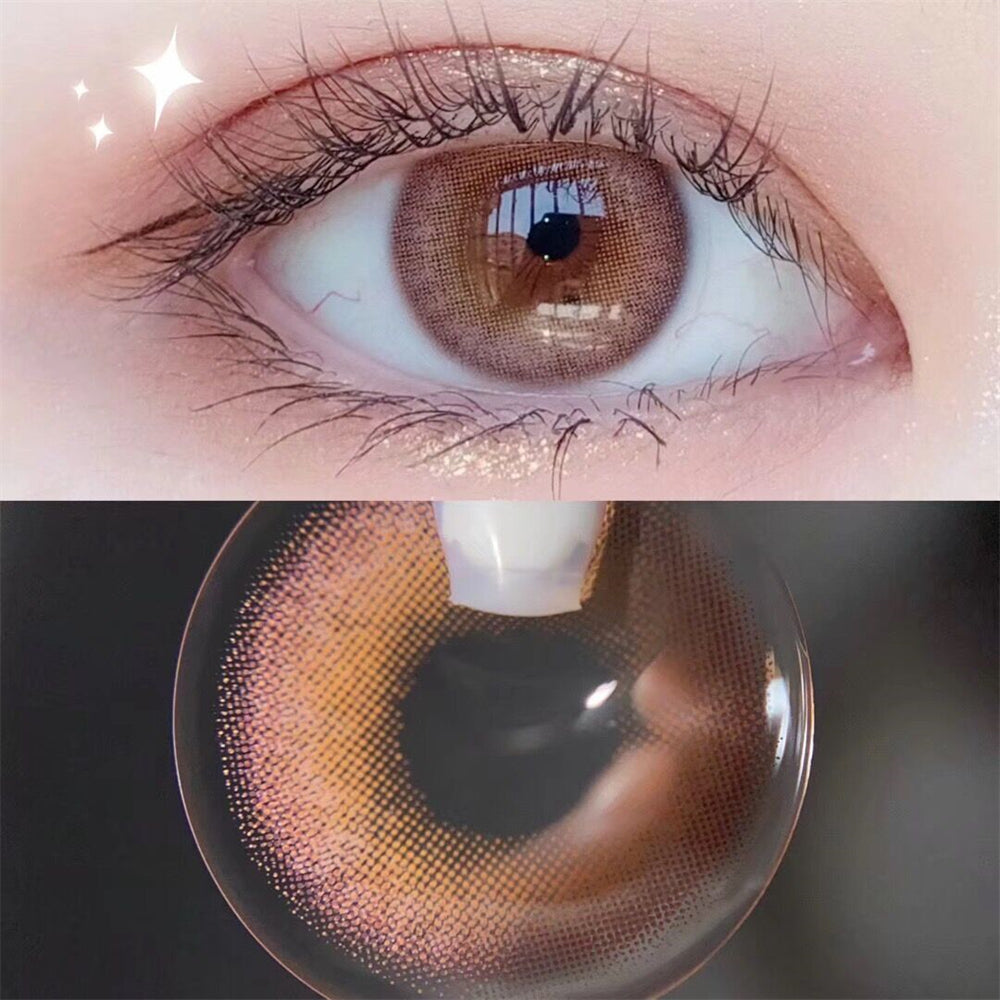 Morningcon Basilic Green Colored Contact Lenses For Eyes Half Yearly 2pcs