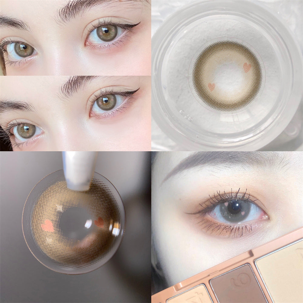 Morningcon Bit Colored Contact Lenses For Eyes Half Yearly 2pcs