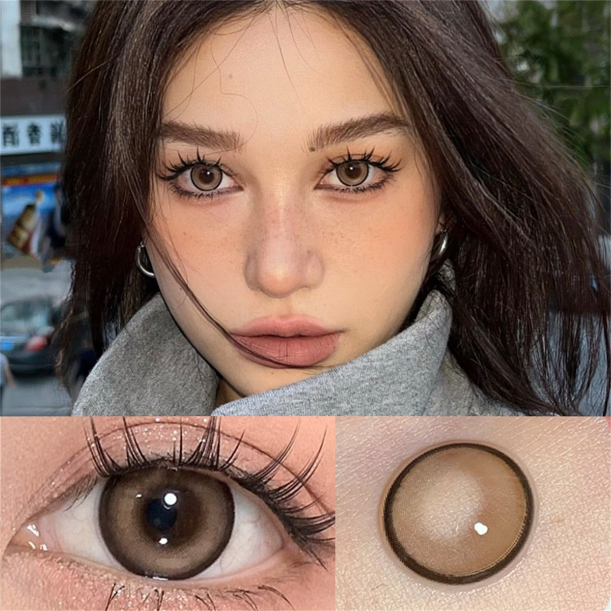 Morningcon Bibab Colored Contact Lenses For Eyes Half Yearly 2pcs