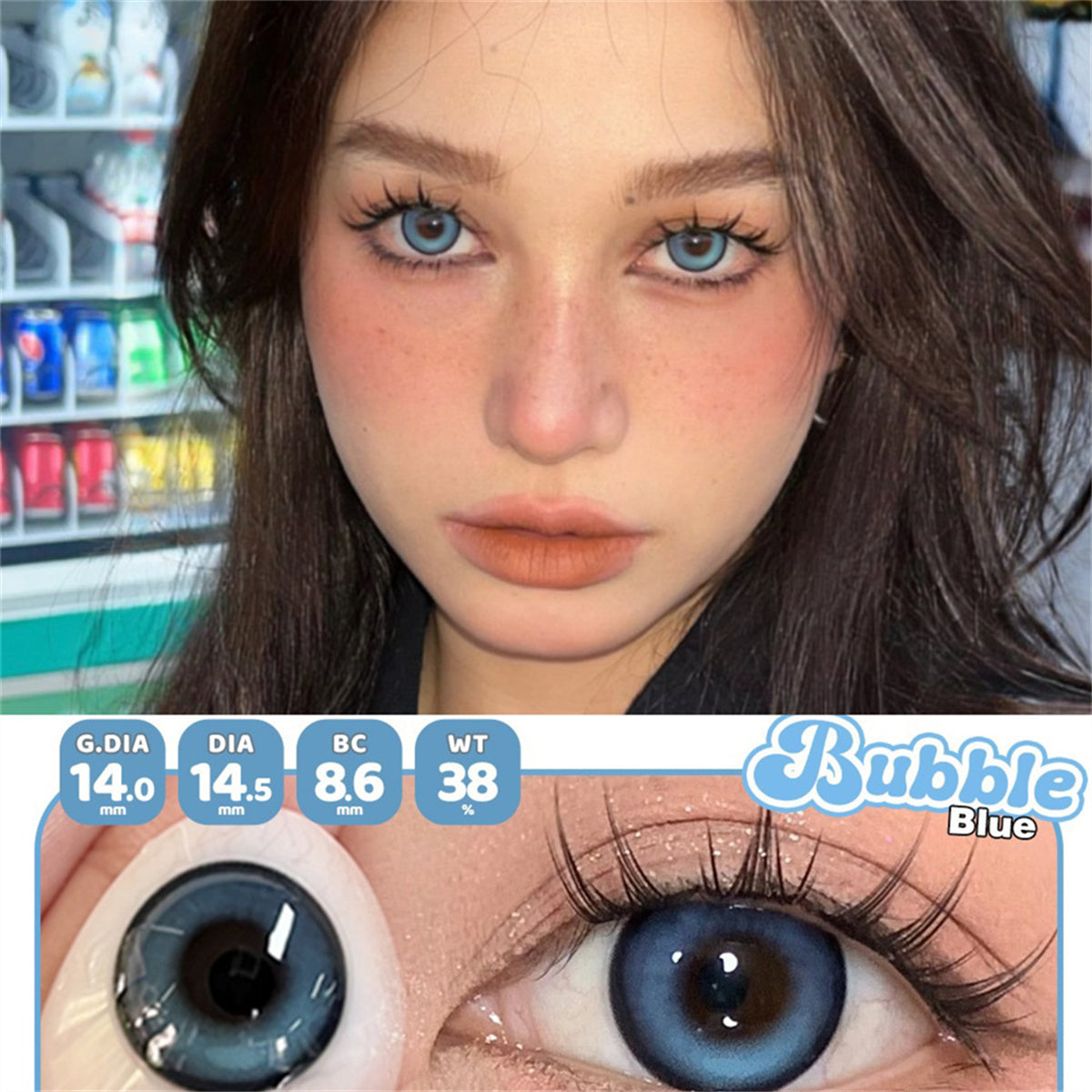Morningcon Bibab Colored Contact Lenses For Eyes Half Yearly 2pcs