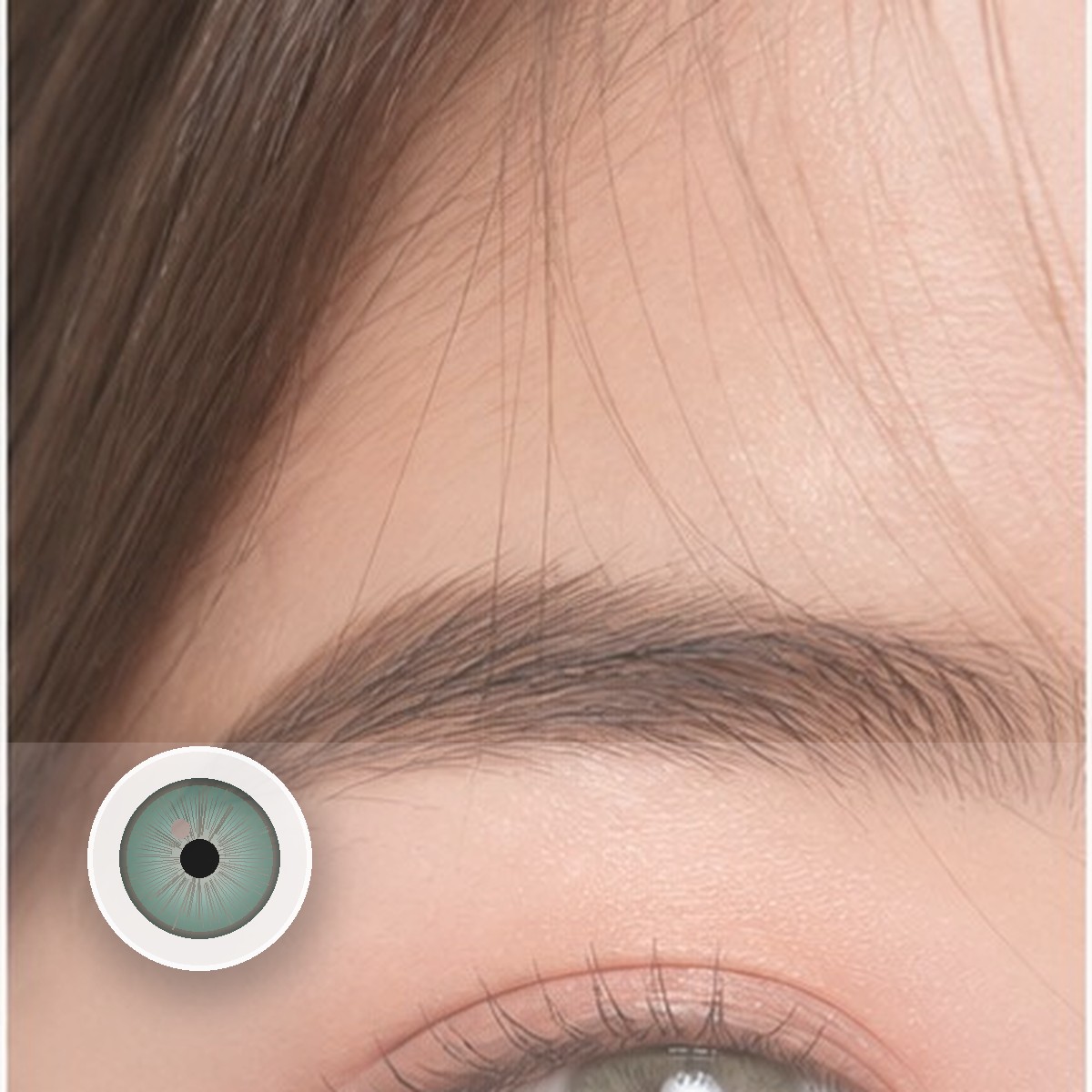 Aegean Sea II Green Prescription Colored Contact Lenses - Image 2
