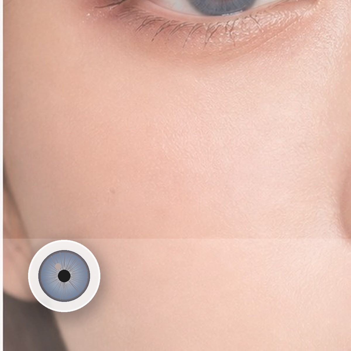 Aloe Blue Colored Contact Lenses - Image 2