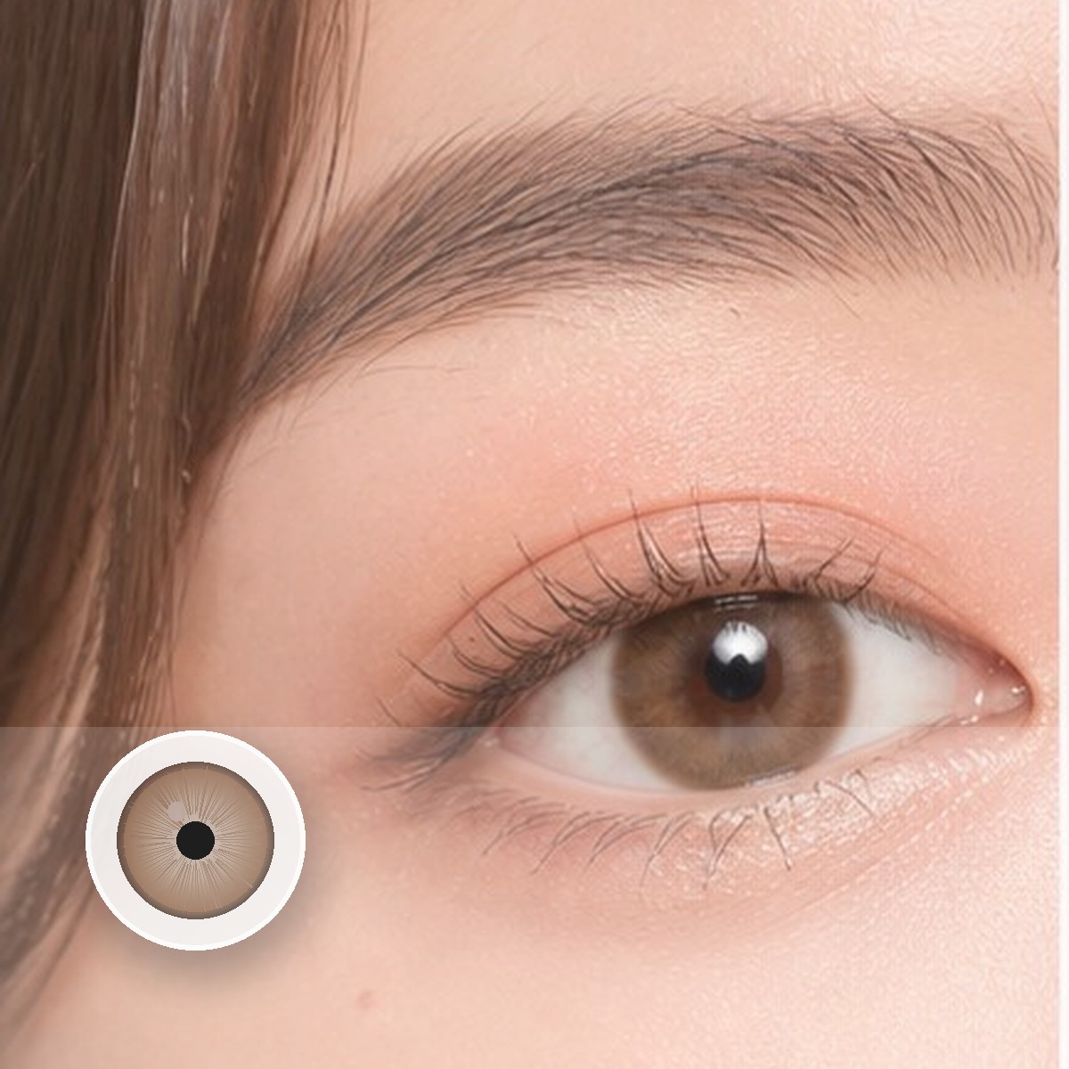 Aloe Brown Colored Contact Lenses - Image 2