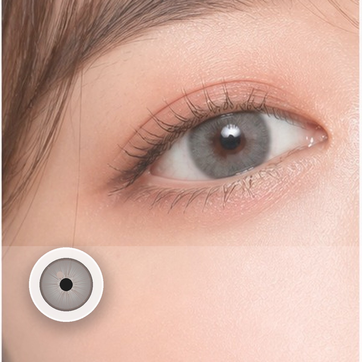 Angeles Grey Colored Contact Lenses - Image 2