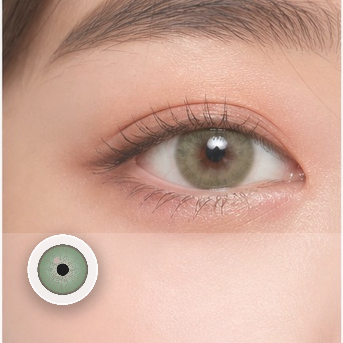 Crush Green Prescription Colored Contact Lenses - Image 2