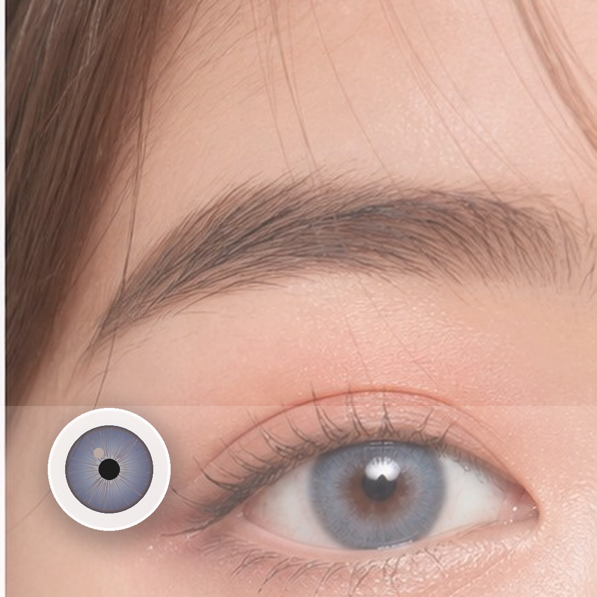 Cyber Dark Blue Prescription Cosplay Colored Contact Lenses - Image 2