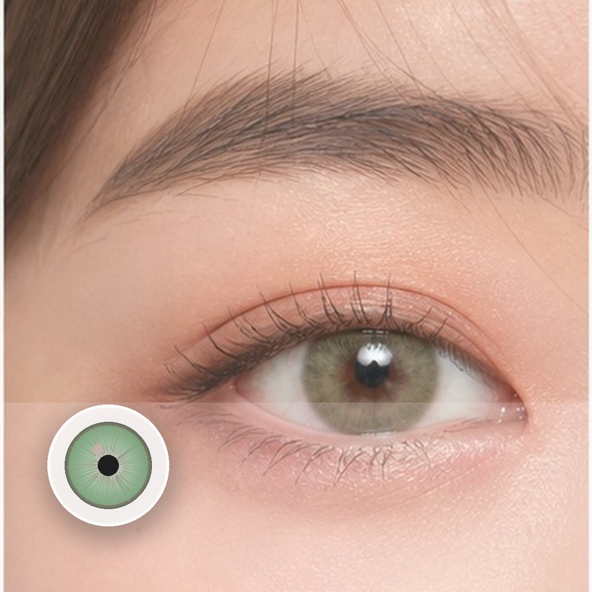 Cyber Green Prescription Cosplay Colored Contact Lenses - Image 2