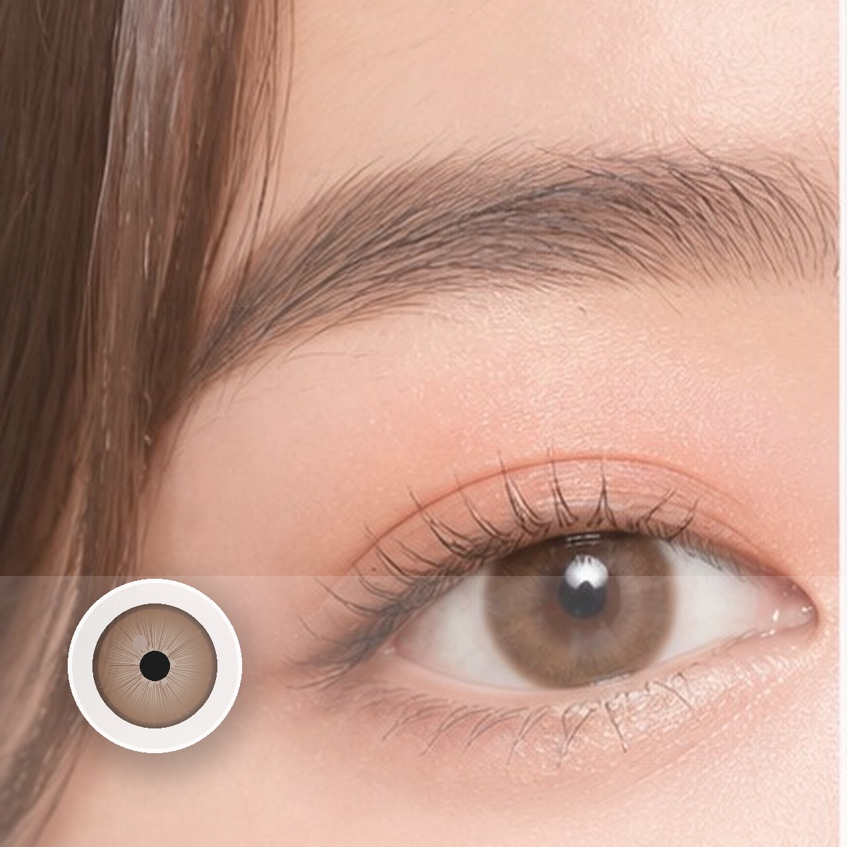 Dew Brown Colored Contact Lenses - Image 2