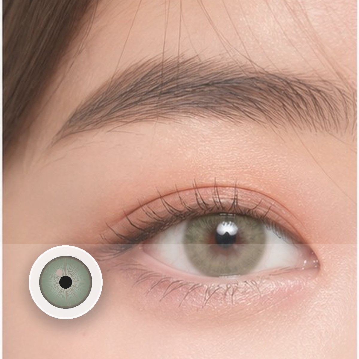 Halo Iris Green Prescription Colored Contact Lenses - Image 2