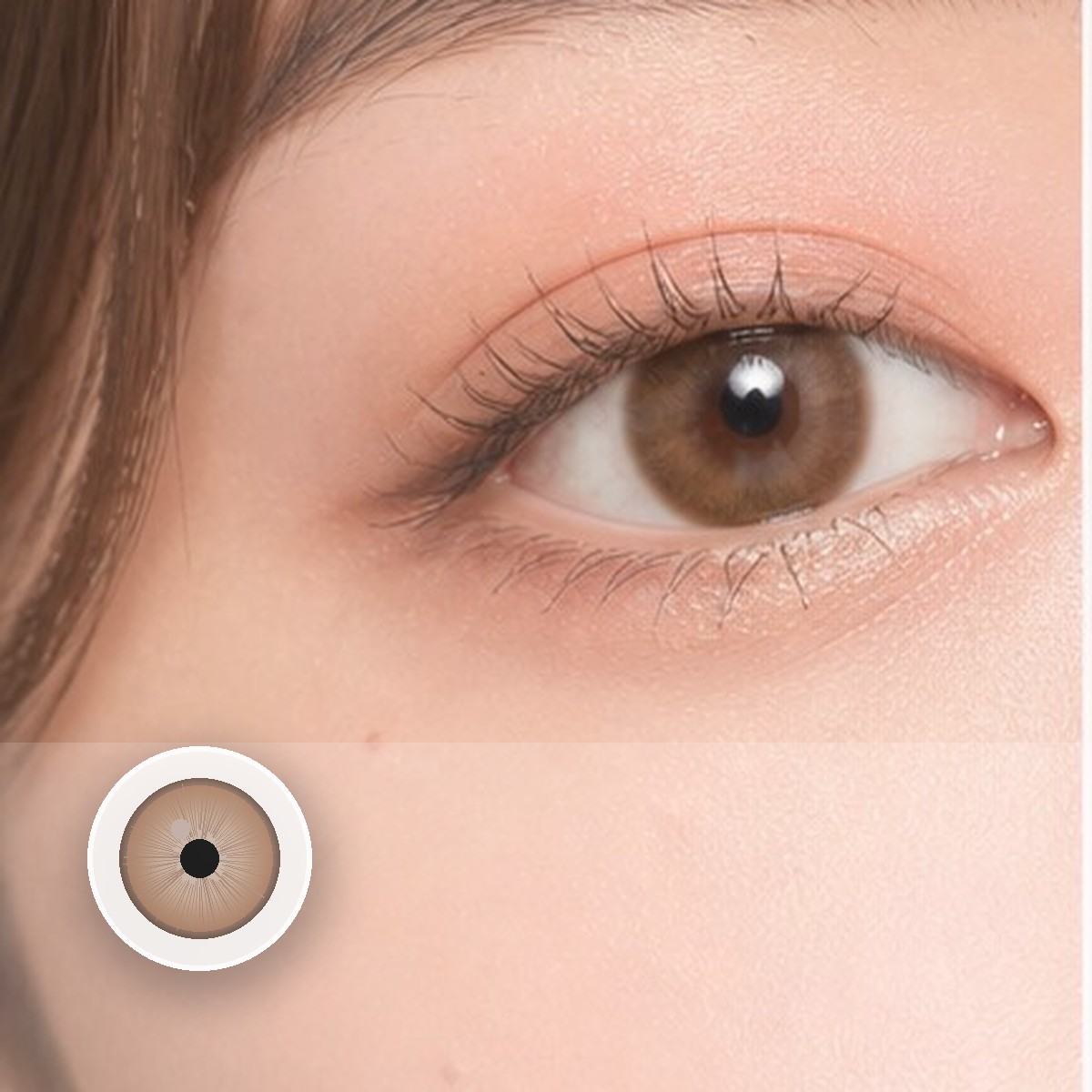 Magic Coral Gold Brown Prescription Cosplay Colored Contact Lenses - Image 2