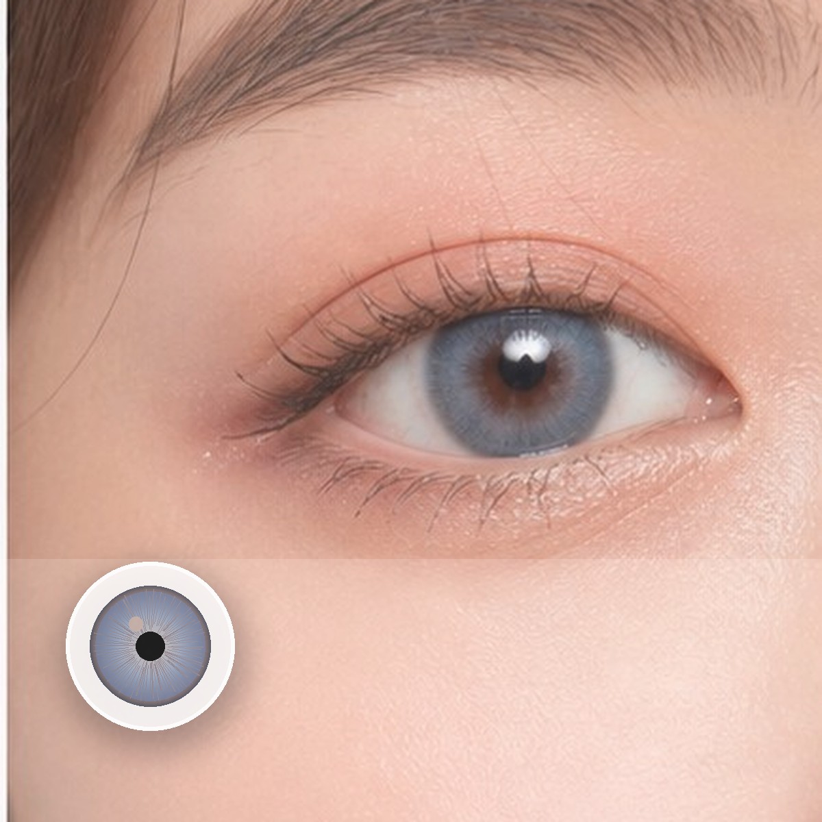 Rome Times Blue Prescription Colored Contact Lenses - Image 2