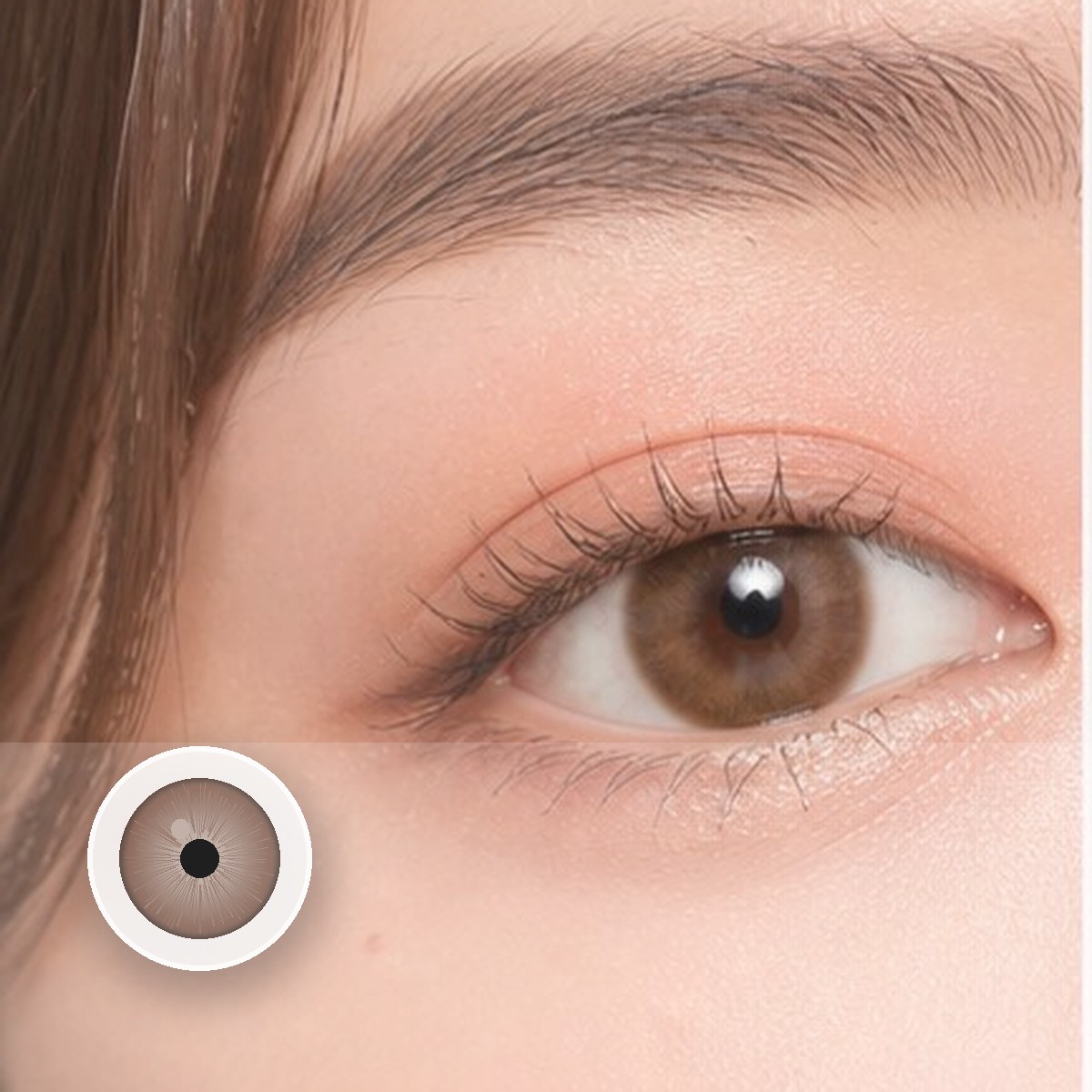Sin Brown Prescription Colored Contact Lenses - Image 2