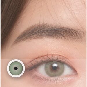 Tiny Iris Green Large Pupil Prescription Colored Contact Lenses